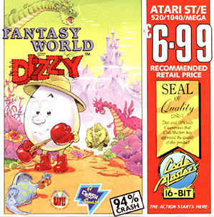 Carátula del juego Fantasy World Dizzy (Atari ST)