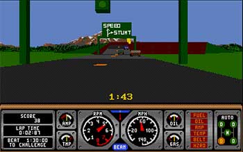 Pantallazo del juego online Hard Drivin' II (Atari ST)