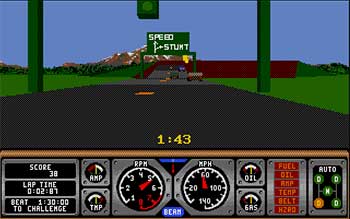 Pantallazo del juego online Hard Drivin' II (Atari ST)