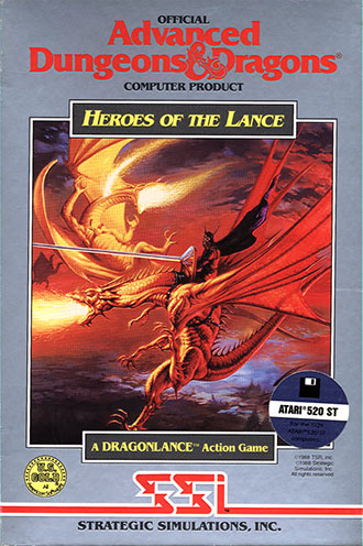 Carátula del juego Advanced Dungeons & Dragons Heroes of the Lance (Atari ST)