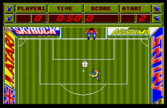 Pantallazo del juego online Hotball (Atari ST)