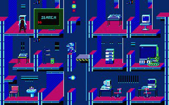 Pantallazo del juego online Impossible Mission II (Atari ST)