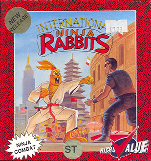 Carátula del juego International Ninja Rabbits (Atari ST)