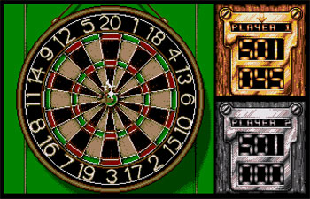 Pantallazo del juego online Jocky Wilson's Darts Challenge (Atari ST)