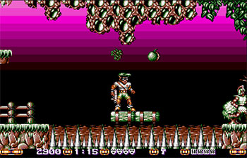 Pantallazo del juego online Jim Power in Mutant Planet (Atari ST)