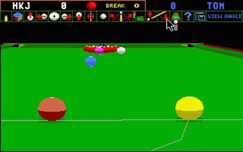 Pantallazo del juego online Jimmy White's Whirlwind Snooker (Atari ST)