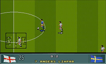 Pantallazo del juego online John Barnes European Football (Atari ST)