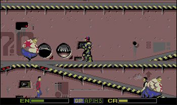 Pantallazo del juego online Judge Dredd (Atari ST)