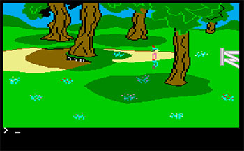 Pantallazo del juego online King's Quest II Romancing The Throne (Atari ST)
