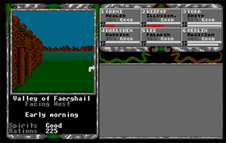 Pantallazo del juego online Legend of Faerghail (Atari ST)