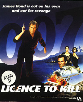 Carátula del juego 007 Licence to Kill (Atari ST)