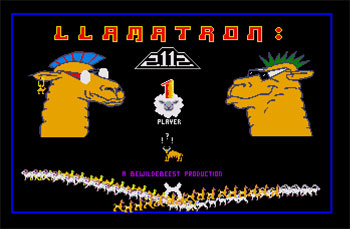 Juego online Llamatron (Atari ST)