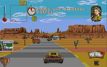 Pantallazo del juego online Moonshine Racers (Atari ST)