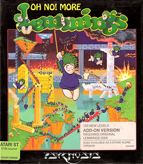 Carátula del juego Oh-No! More Lemmings (Atari ST)