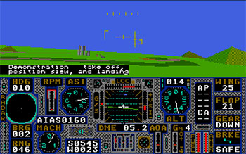 Pantallazo del juego online ProFlight (Atari ST)