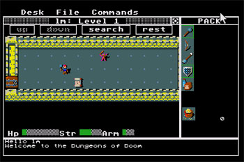 Pantallazo del juego online Rogue II (Atari ST)