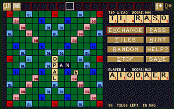 Pantallazo del juego online Scrabble (Atari ST)