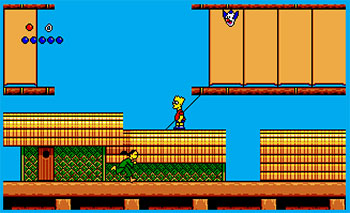 Pantallazo del juego online The Simpsons Bart vs. The World (Atari ST)