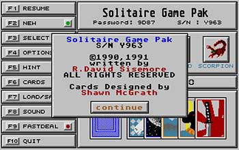 Juego online Solitaire Game Pack (Atari ST) Juego online Solitaire Game Pack (Atari ST)