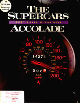 Portada de la descarga de Test Drive II Car Disk: The Supercars