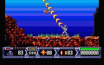 Pantallazo del juego online Turrican II (Atari ST)