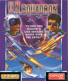 Carátula del juego U.N. Squadron (Atari ST)