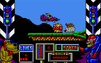 Pantallazo del juego online Wacky Races (Atari ST)