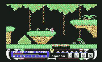 Pantallazo del juego online Livingstone I Presume (C64)