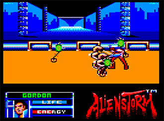 Pantallazo del juego online Alien Storm (CPC)