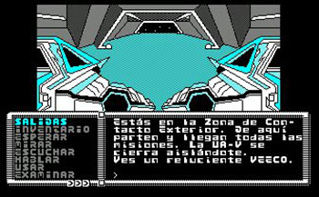 Pantallazo del juego online La Aventura Espacial (CPC)