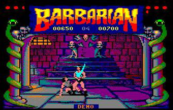 Pantallazo del juego online Barbarian (CPC)