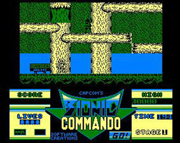 Pantallazo del juego online Bionic Commando (CPC)