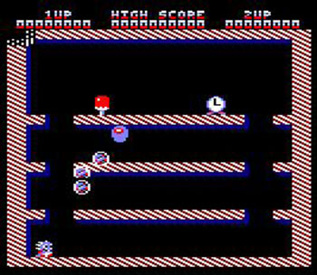 Pantallazo del juego online Bubble Bobble (CPC)