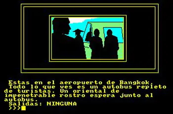 Jeu Amstrad CPC 464 – CARVALHO LOS PAJAROS DE BANGKOK – Dimanic Software, Action-aventure