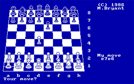 Pantallazo del juego online Colossus Chess 4 (CPC)