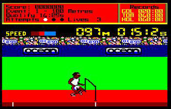 Pantallazo del juego online Daley Thompson's Decathlon (CPC)