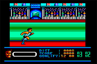 Pantallazo del juego online Daley Thompson's Olympic Challenge (CPC)