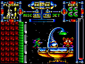 Pantallazo del juego online Dan Dare III The Escape (CPC)