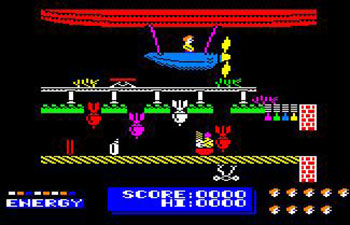 Pantallazo del juego online Dynamite Dan (CPC)