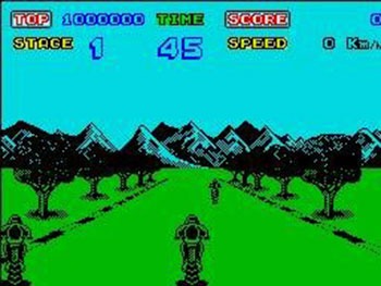 Pantallazo del juego online Enduro Racer (CPC)