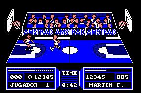 Pantallazo del juego online Fernando Martin Basket Master (CPC)