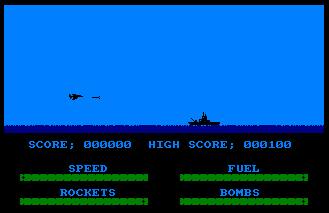 Pantallazo del juego online Harrier Attack (CPC)