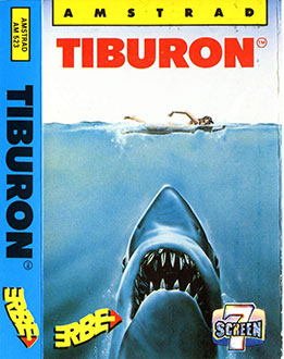 Carátula del juego Jaws (Tiburon) (CPC)