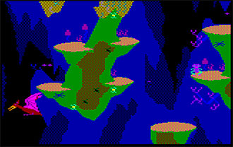 Pantallazo del juego online Roland in the Caves La Pulga (CPC)