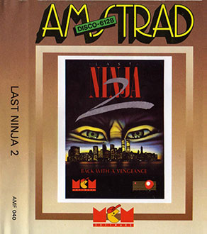 Carátula del juego Last Ninja 2 (CPC)