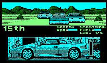 Pantallazo del juego online Lotus Esprit Turbo Challenge (CPC)