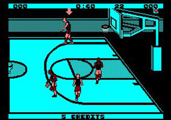 Pantallazo del juego online Magic Johnson's Basketball (CPC)