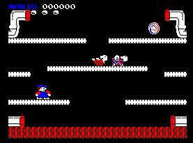 Pantallazo del juego online Mario Bros (CPC)