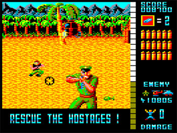 Pantallazo del juego online Operation Wolf (CPC)