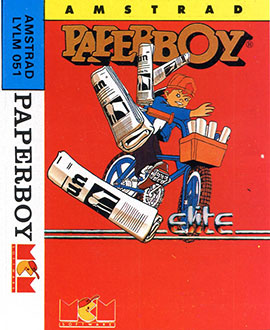 Carátula del juego Paperboy (CPC)